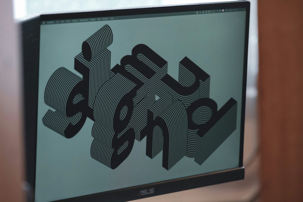 schwarzer Dell-Flachbildschirm